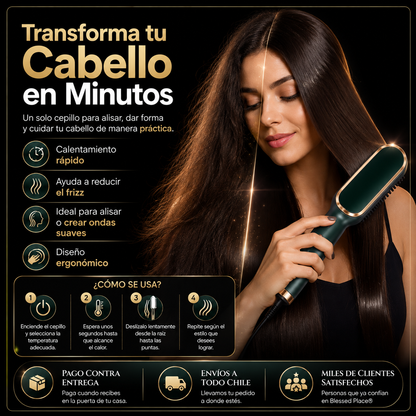 Cepillo Alisador Premium Blessed Place® — Alisa, Riza y Cuida tu Cabello