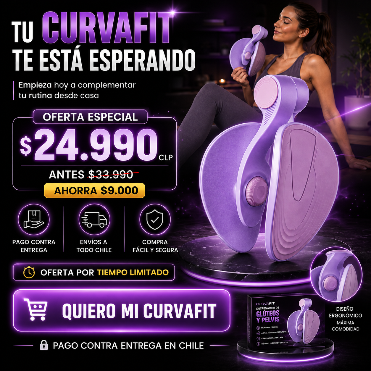 CurveFit — Entrenador de Glúteos y Piernas